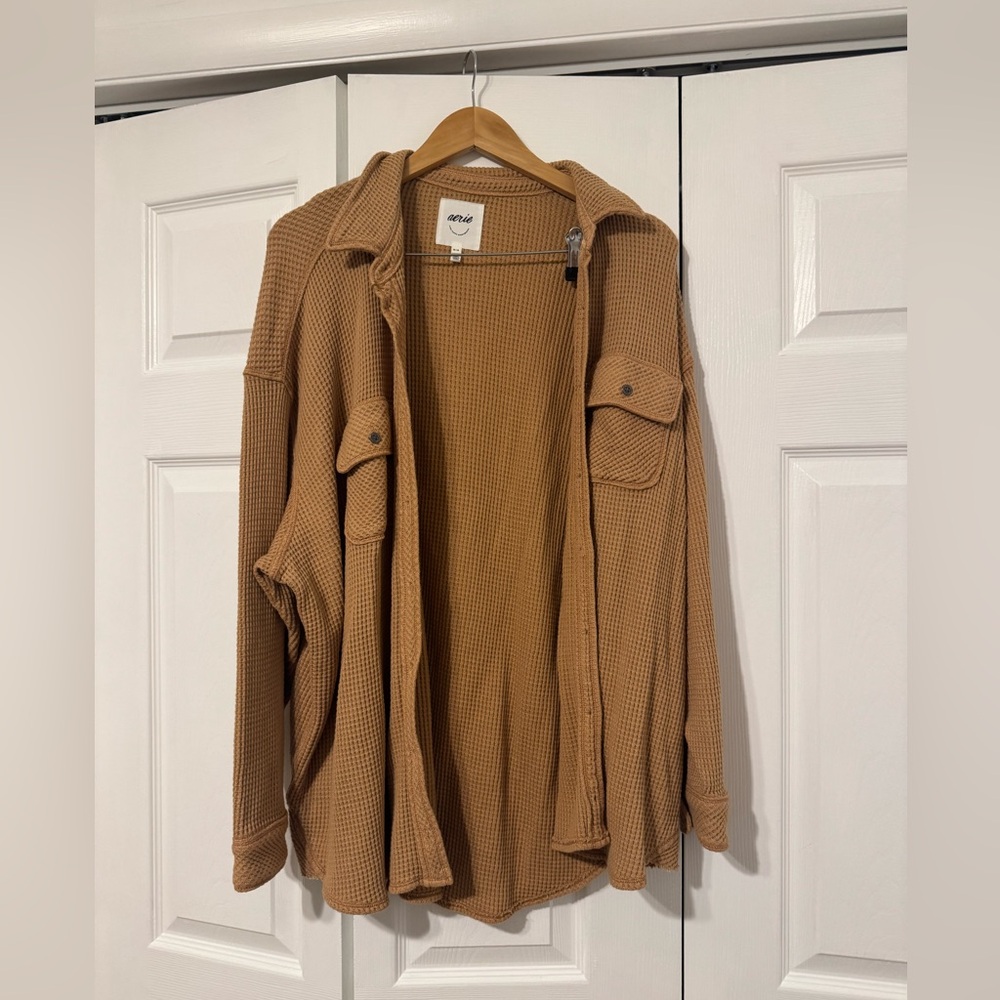 Aerie Waffle Button Down